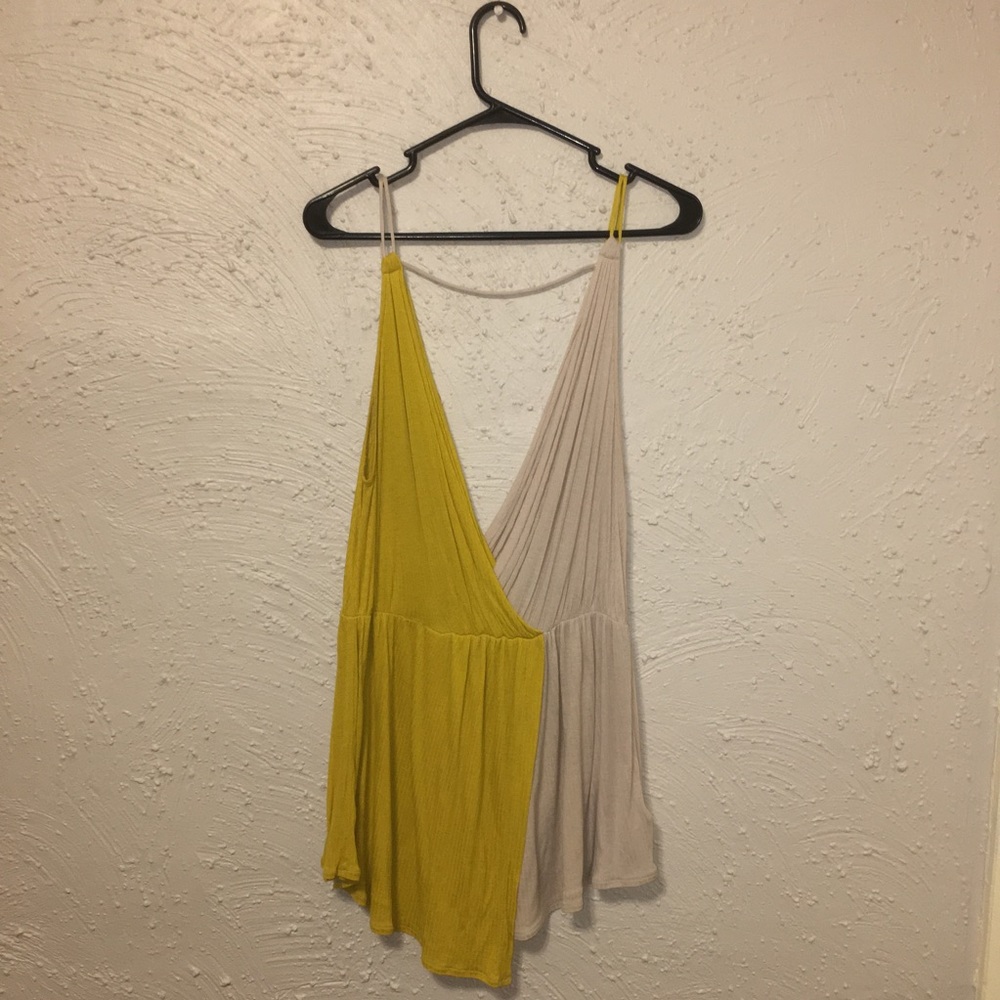 Free People Deep V Retro Tank Top